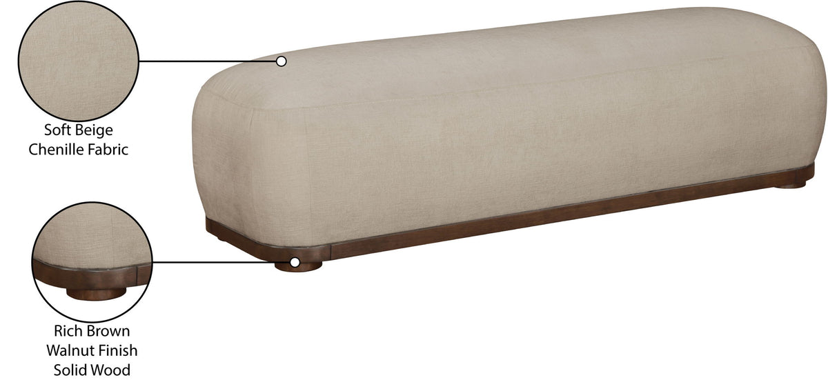 Calum - Bench - Dark Brown Frame