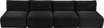 Shaggy - 4 Seat Modular Armless Sofa