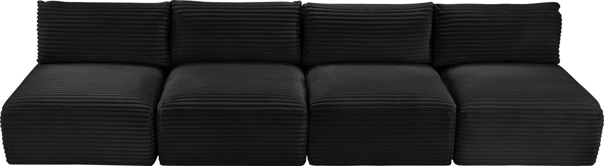 Shaggy - 4 Seat Modular Armless Sofa