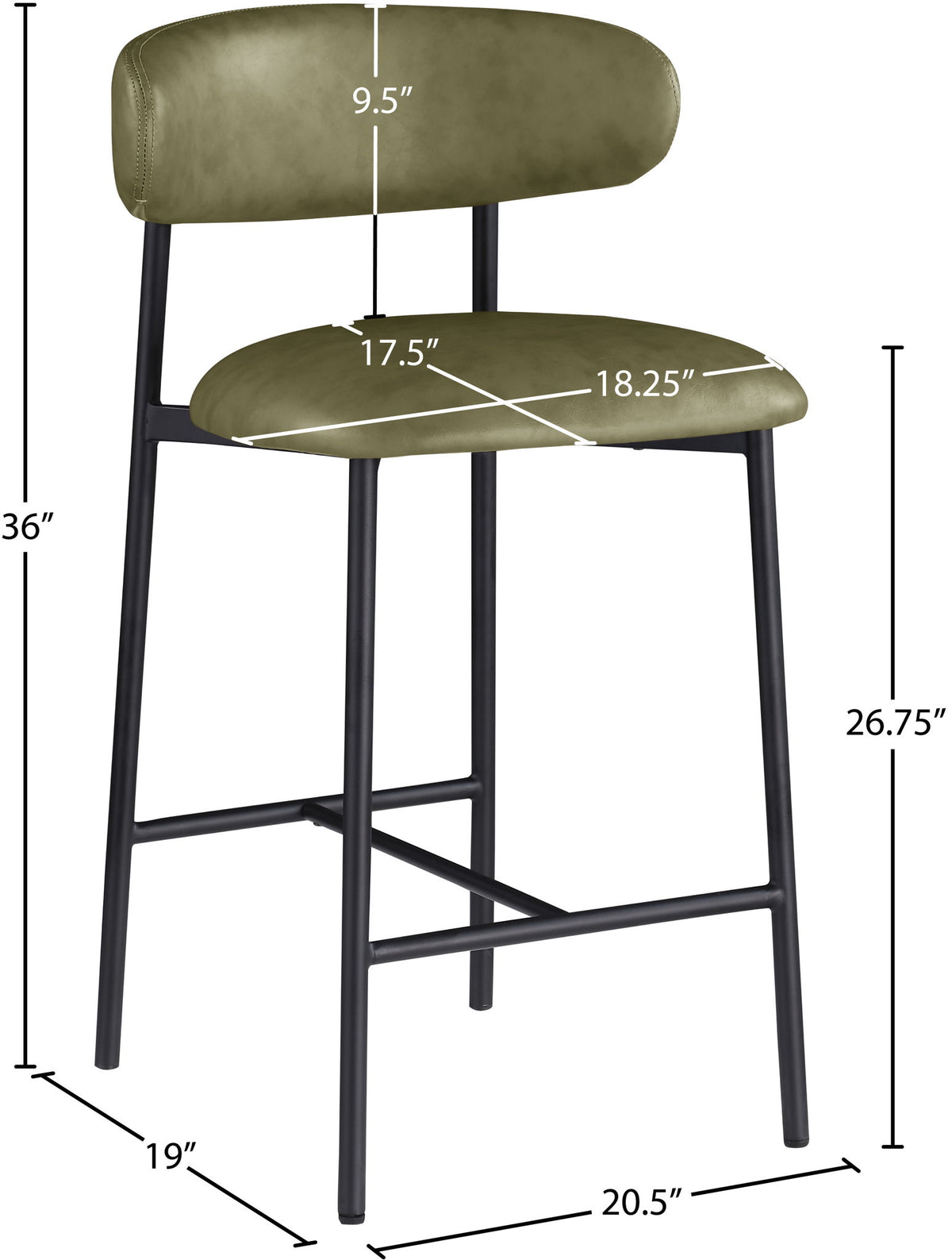 Lupita - Counter Stool (Set of 2)