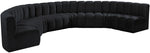 Arc - Velvet 8 Piece U-Shaped Modular Sofa