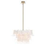 White Lotus - 10 Light Pendant - Brass