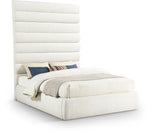 Adam - Boucle Fabric Bed With 89" Headboard