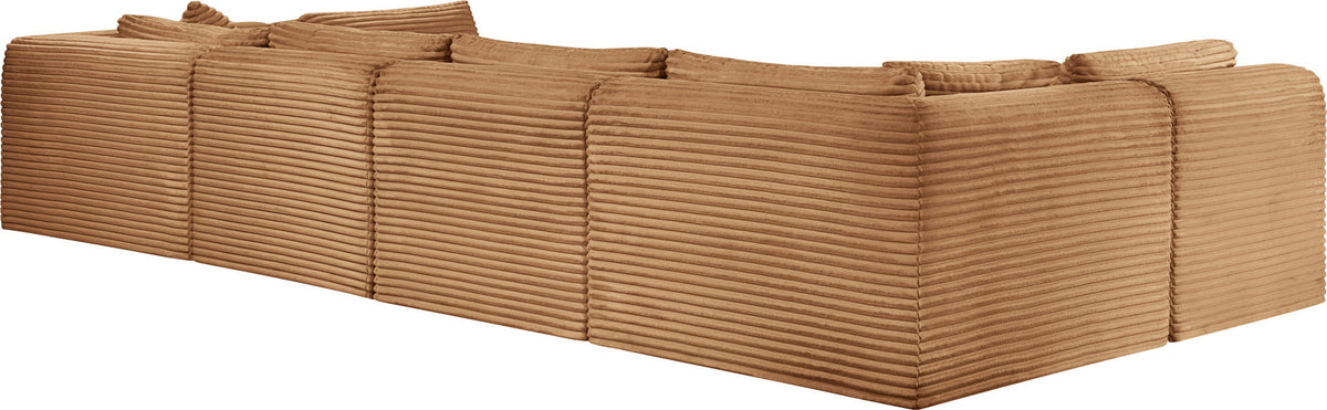 Shaggy - Fabric 6 Piece Modular U-Shaped Armless Sectional