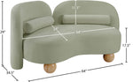 Daphne - Chenille Loveseat