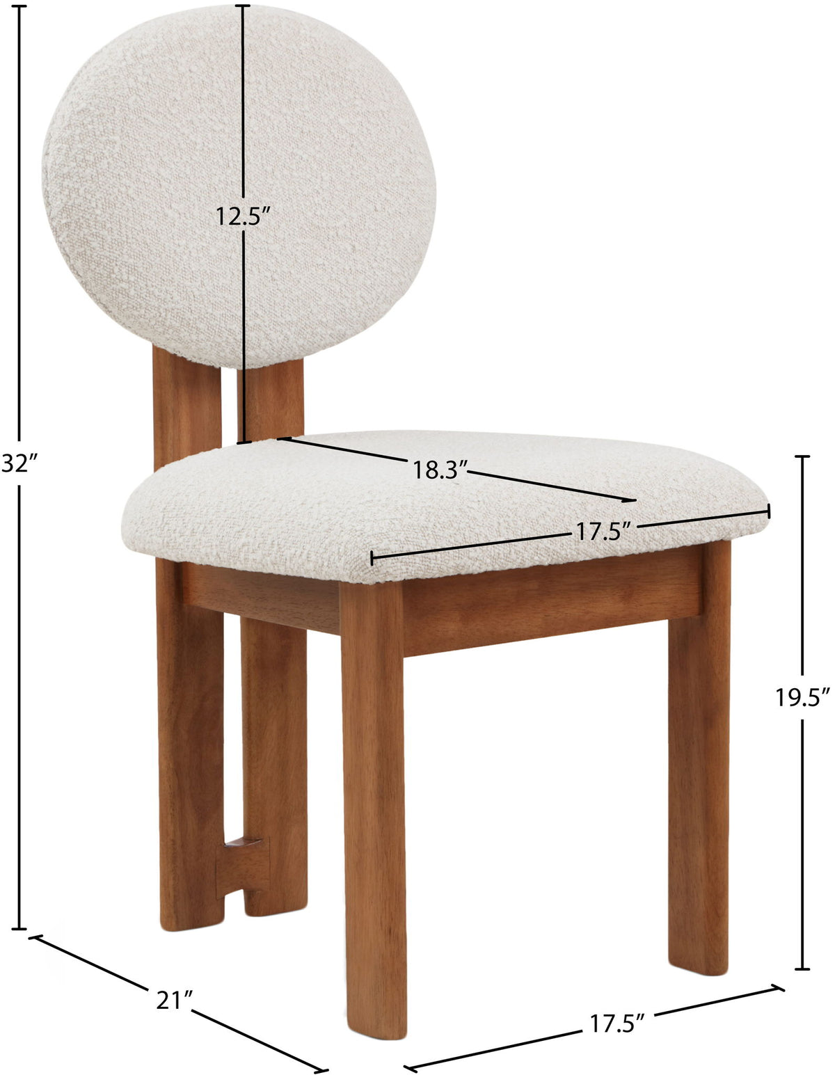 Napa - Dining Chair With Brown Legs (Set of 2)