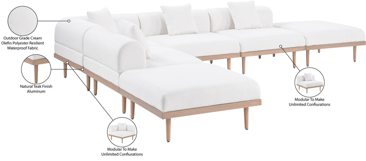 Laguna - 6 Piece 142" Outdoor Patio Modular Sectional