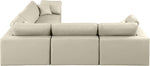 Comfy - 5 Piece Faux Leather Modular Corner Sectional