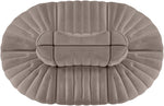 Rummi - Oval Velvet Performance Fabric Upholstered 6 Piece Modular Sectional