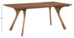 Glenwood - 71" Solid Wood And Walnut Veneer Dining Table - Brown