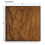 Burn - Hand Painted Canvas - Brown / Woodtone