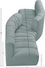 Arc - Faux Leather 4 Piece Sofa