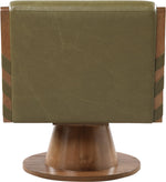 Millwin - Swivel Accent Chair With Brown Base