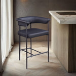 Malin - Faux Leather Counter Stool (Set of 2)