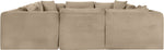 Shaggy - Fabric 8 Piece Modular U-Shaped Sectional