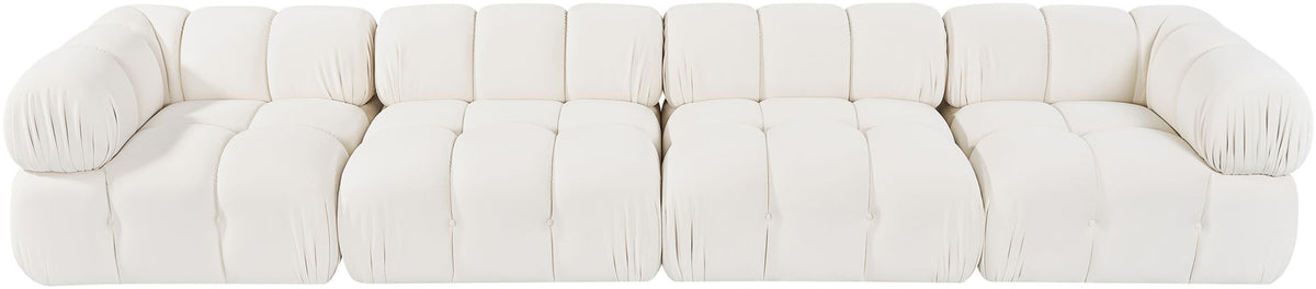 Orin - Fabric Velvet 4 Piece Modular Sofa