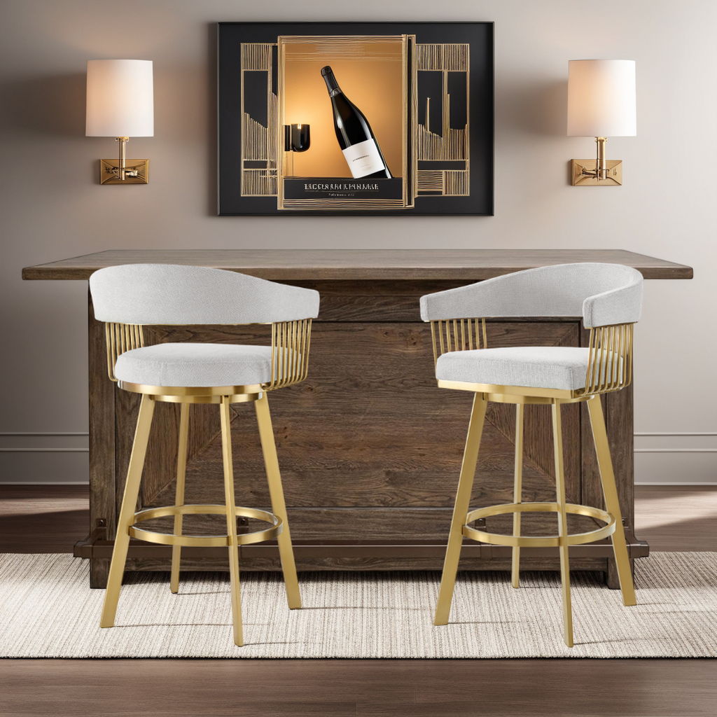 Chelsea - Swivel Fabric Stool