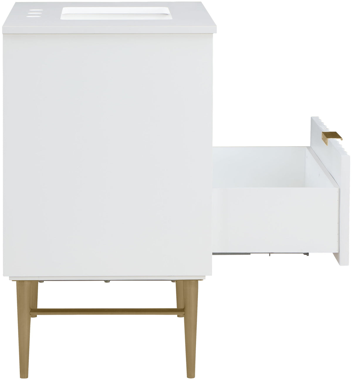 Modernist - Bathroom Vanity With Gold Legs