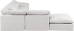 Indulge - Faux Leather 6 Piece Modular Armless Sectional
