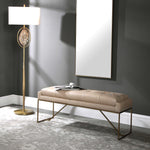 Trestle - Bench - Brass / White
