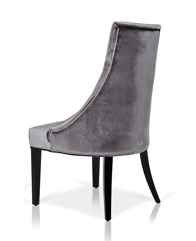Charlotte - Grey Velour Dining Chair (Set of 2) by VIG Furniture - View 4