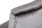 Charlotte - Grey Velour Dining Chair (Set of 2) by VIG Furniture - View 3