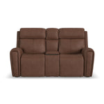 Warren - Power Reclining Loveseat With Console, Power Headrest & Lumbar