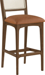 Atrium - Upholstered Bar Stool (Set of 2) - Brushed Brown Frame