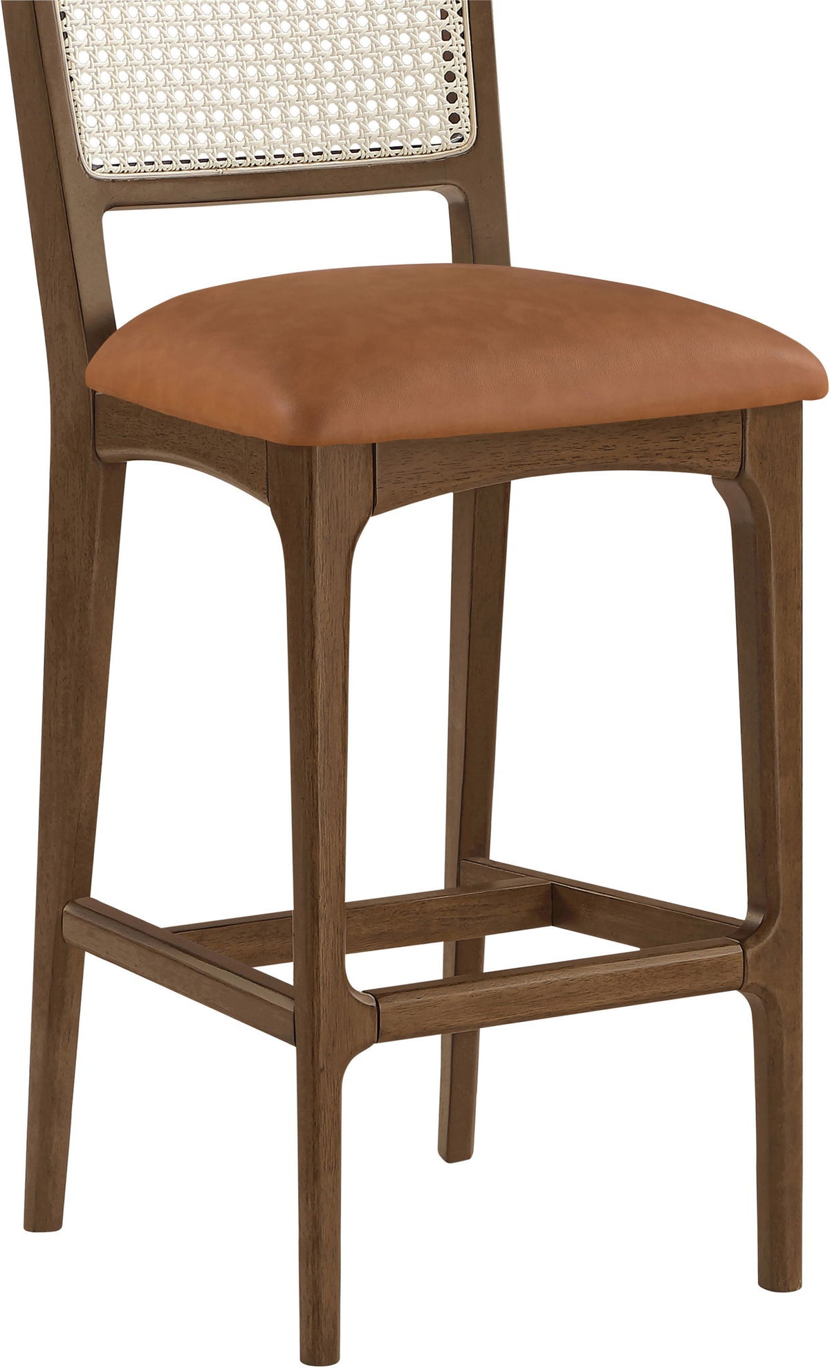 Atrium - Upholstered Bar Stool (Set of 2) - Brushed Brown Frame