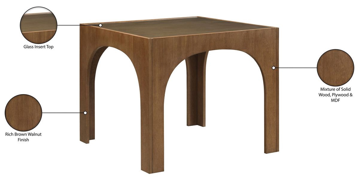 Waldorf - Tempered Glass Top Table