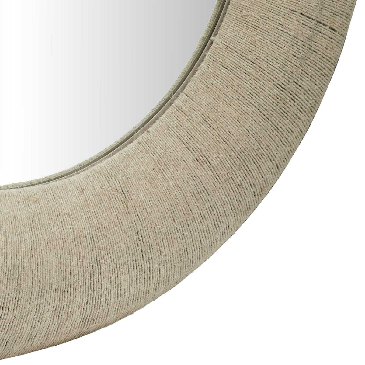 Meadow - Round Jute Rope Framed Mirror