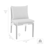 Cayman - Outdoor Patio 5 Piece Round Dining Table Set With Cushions - Gray