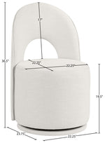 Cirelle - Linen Textured Performance Fabric Dining Chair (Set of 2)