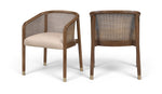 Sylvan - Vegan Leather Dining Chair (Set of 2) - Brown Frame