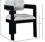 Sacha - Linen Dining Chair With Black Base (Set of 2)