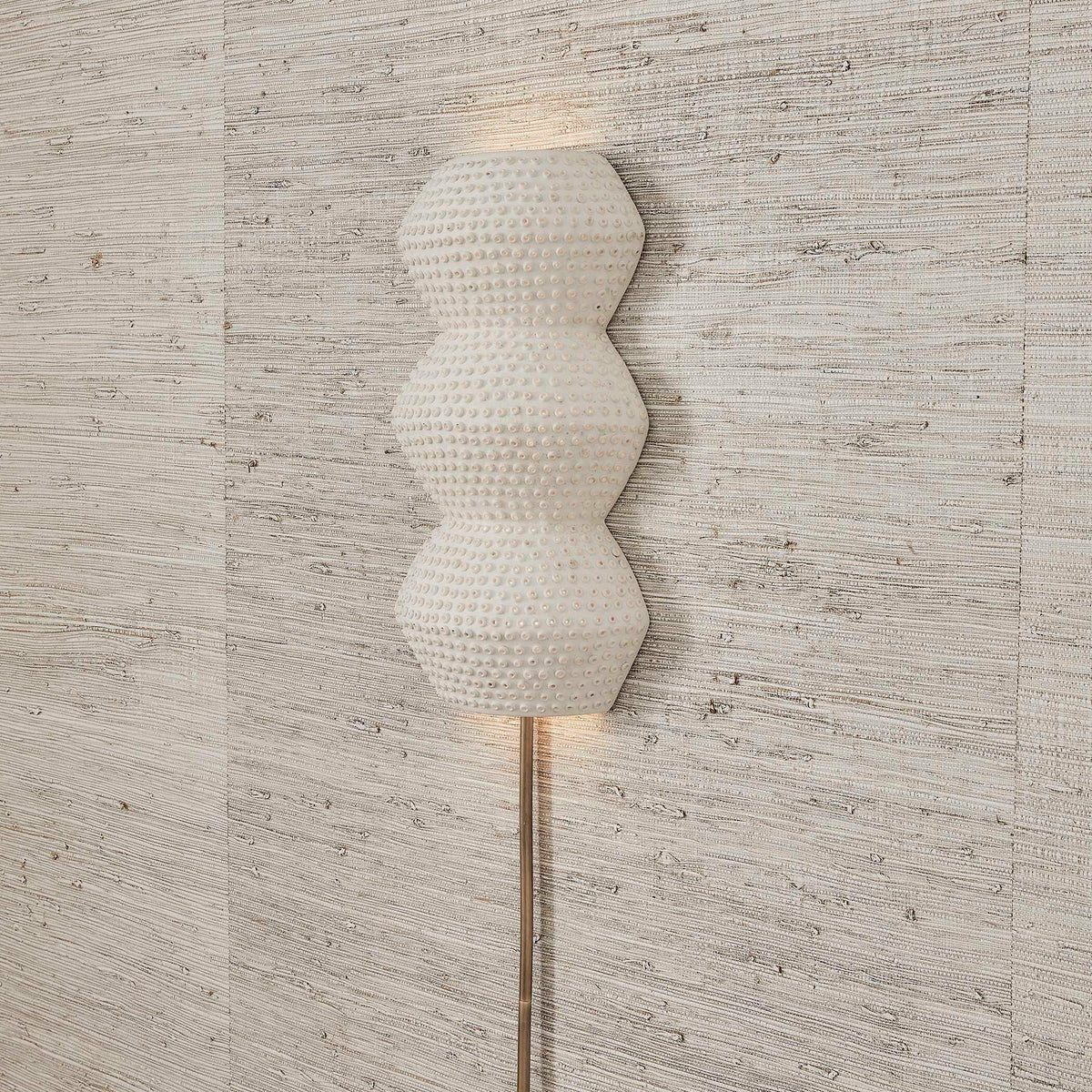 Glimmer - Sconce - White / Light Antique Brass