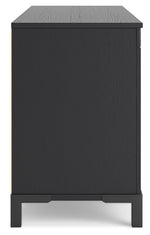 Cayberry - TV Stand With Fireplace - Black