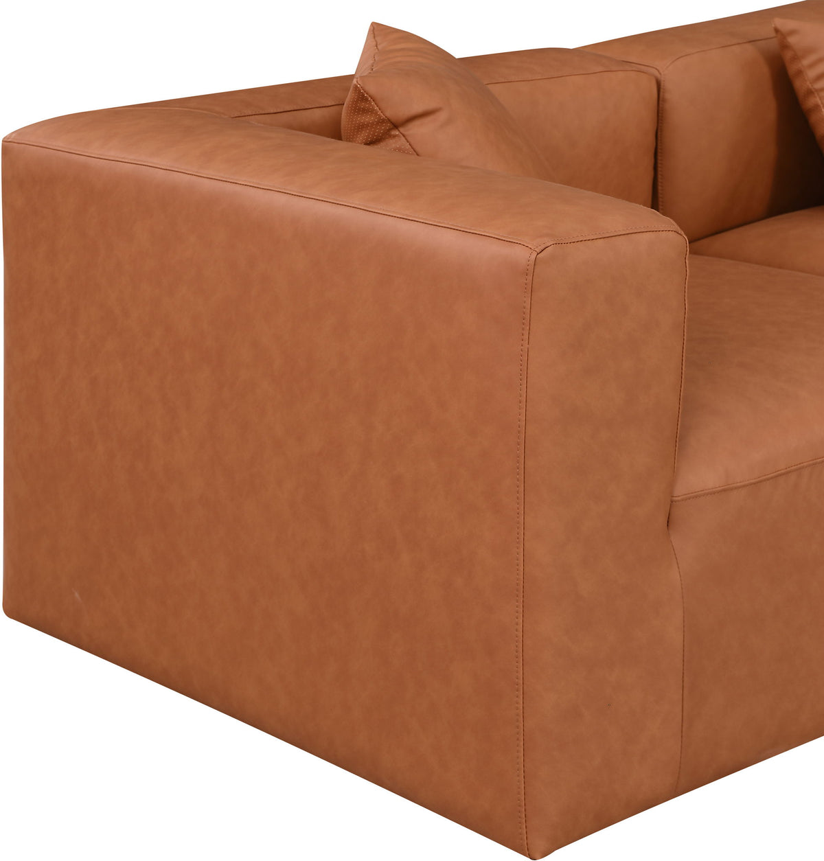 Cube - 5 Piece Modular Sectional - Cognac