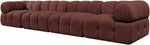 Orin - Fabric Velvet 4 Piece Modular Sofa
