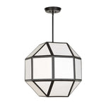 Hoi An - 4 Light Geometric Chandelier - Black