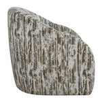 Mari - Boucle Swivel Chair - Green / White