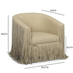 Shag Me - Vegan Leather Swivel Chair