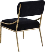 Bastille - Upholstered Dining Side Chair (Set of 2) - Brass Frame