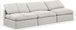 Indulge - Linen 3 Seat Modular Armless Sofa