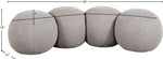 Apollo - Boucle Fabric Bench