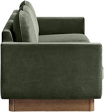 Diviento - Velvet Performance Fabric Upholstered Sofa