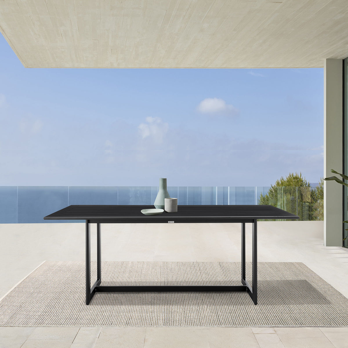 Cayman - Outdoor Patio Dining Table In Aluminum