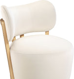 Elara - Velvet Upholstered Swivel Accent Chair - Stained Natural