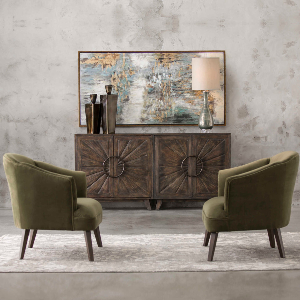 Conroy - Accent Chair - Olive