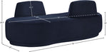 Argyle - Chenille Fabric Chaise / Loveseat